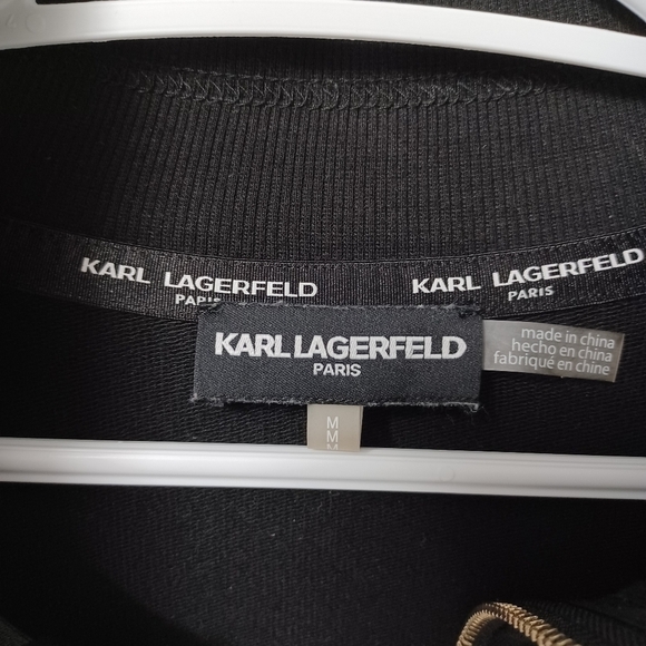 Karl Lagerfeld zip up jacket top sweater - Picture 6 of 9
